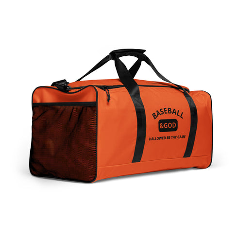 Baseball &God Onyx Duffle Bag